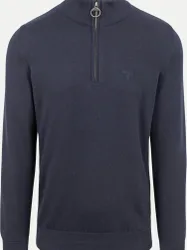 Baumwollpullover mit Reißverschluss Blau XXL