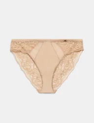 Silk & Lace High Leg Knickers Rose Quartz female