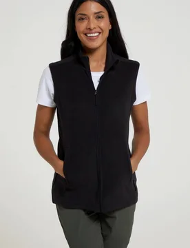 Camber Gilet Lightweight Fleece Body Warmer - Black - Size: 22 - Mountain Warehouse - FashionsVida