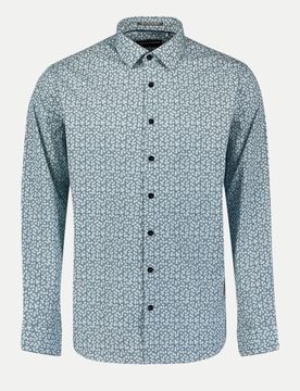Hemd aus Stretch-Popeline Blau XL