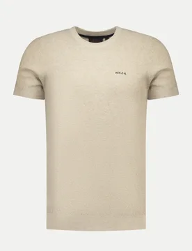 Basic T-Shirt Beige L - NZA New Zealand Auckland - FashionsVida
