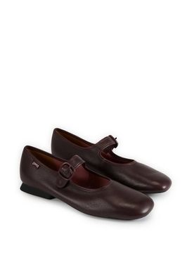 Ballerines à boucle ajustable en cuir