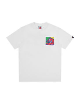 Pop Art Running Dog T-Shirt - White