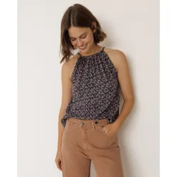 Indi & Cold - Blusa de mujer top cuello halter