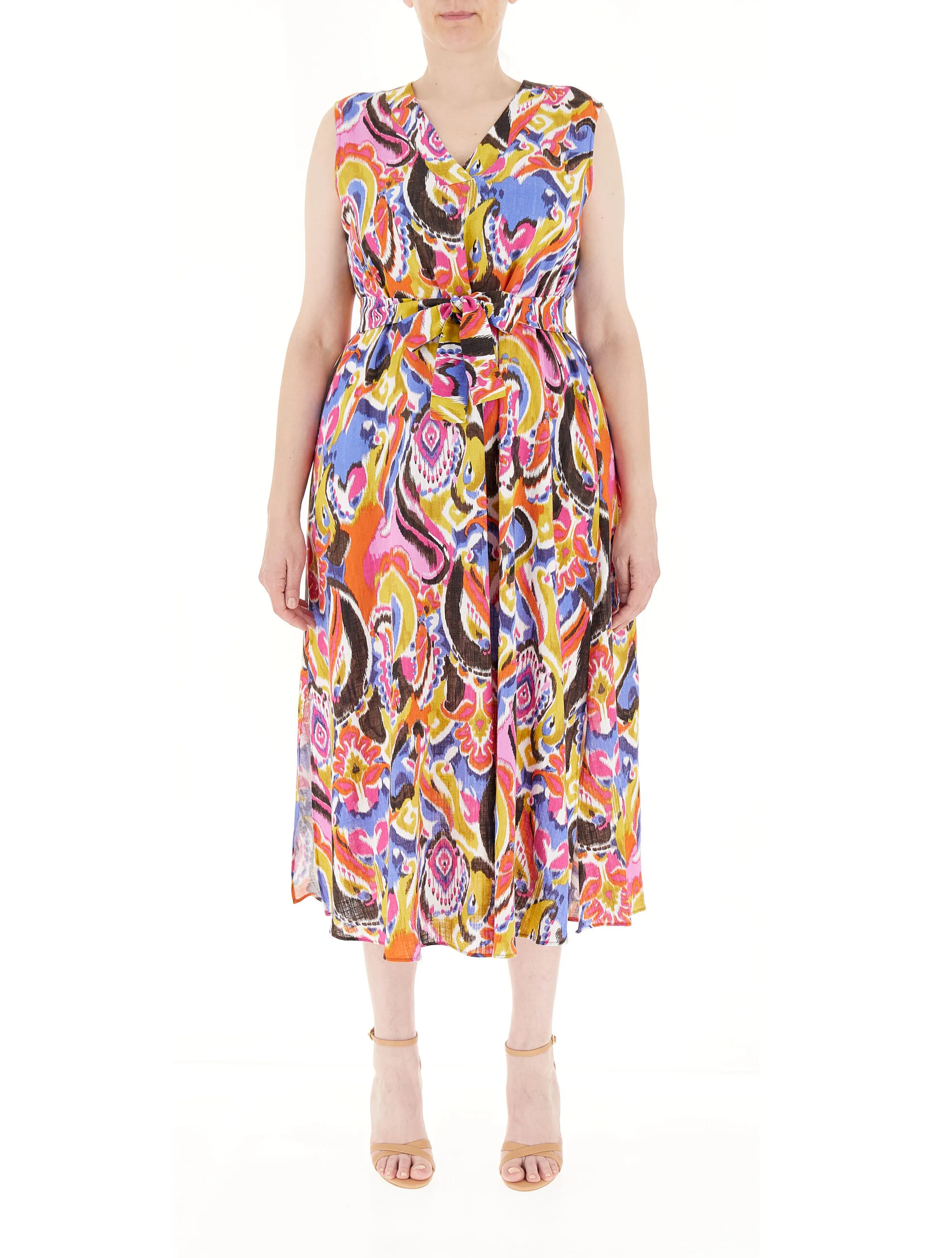 Abito viscosa-lino ROSA 52 - PERSONA by MARINA RINALDI - FashionsVida