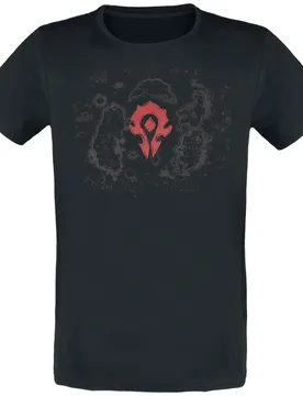 Gaming T-Shirt - Azeroth Horde - S bis XXL - für Männer - Größe XXL - schwarz - Männer - male - World of Warcraft - FashionsVida