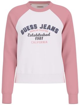 Felpa bianca e rosa W5RQ23 K68I4 F6DX