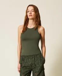 Twinset Top ajusté ras-du-cou