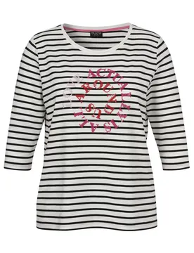 T-Shirt Rundhals 3/4 Arm Motiv female