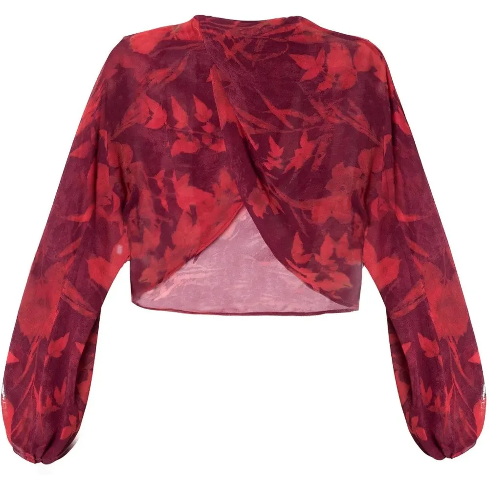 Chaqueta corta de gasa de mujer para invitada - The-Are - FashionsVida