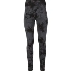 Theresa Tie Dye Seamless Damen Tights, grau S/M