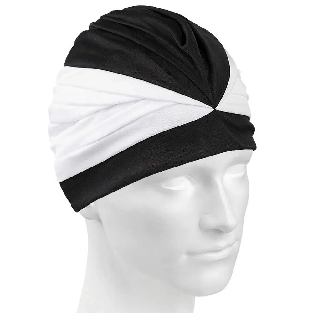 Velcro Ii Shower Cap Black / White One Size unisex - Mad Wave - FashionsVida