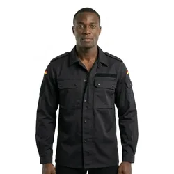 Chemise à Manches Longues Bw Field Black 4XL
