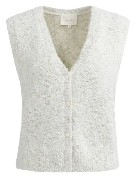 Rmelloser Boucl?-Cardigan female - L - FashionsVida
