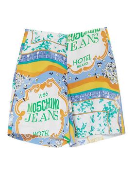 Pantalone Corto Crepe Stampa Foulard
