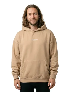 Felpa Con Cappuccio Metamorphose V Oversized Union Beige M - Mj Gonzales - FashionsVida