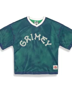 T-shirt à Manches Courtes Et Col En V Sweet Science Reversible Mesh Boxy Navy 2XL Homme - Grimey - FashionsVida