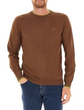 SUN68 Maglia misto lana MARRONE L