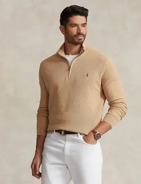 Jersey de hombre de punto de piqué y algodón tallas grandes - Polo Ralph Lauren - FashionsVida