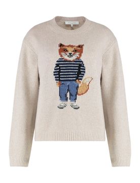 Maison Kitsuné Dressed Fox Intarsia Wool Jumper