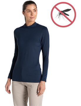 Mock NosiLife Neck, langarm, navy xxl