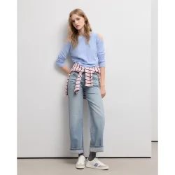 Jersey de mujer manga larga cut out chenilla