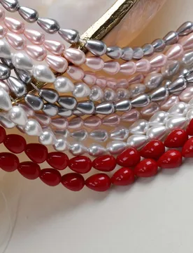 Shell Imitation Pearl Beads Water Drop Shape Loose Spacer Beads for DIY Necklace Earring Bracelet Accessories Jewelry Making - Aliexpress - FashionsVida