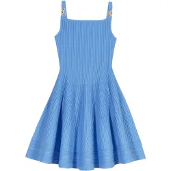 Vestido corto acampanado de punto