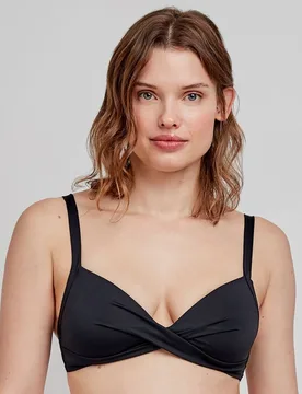 Top de bikini capacidad sin aro en tejido liso - Gisela - FashionsVida