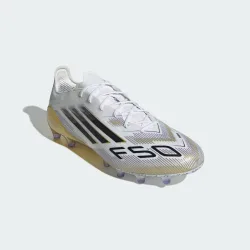 Unisex F50 Elite Artificial Grass Boots - White & Black - Size Uk 11.5