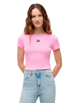 Maglietta A Maniche Corte Dw0dw17881 Pink Daisy XS - Tommy Jeans - FashionsVida