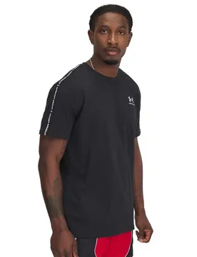 T-shirt à Manches Courtes Icon Heavyweight Taping Black / White L - Under armour - FashionsVida