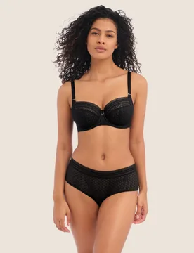 Viva Wired Side Support Bra D-K Black Mix female - Freya - FashionsVida