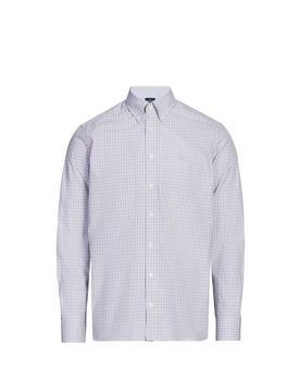 Chemise ajustée à imprimée en coton