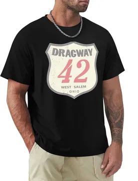 VINTAGE Dragway 42 West Salem, Ohio (Distressed) T-Shirt Plus Size Workout Short Sleeve Top - Aliexpress - FashionsVida