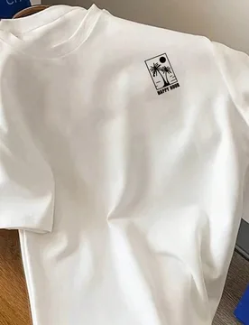 Camiseta de manga corta casual con estampado para uso diario de hombres, primavera y verano - Shein - FashionsVida