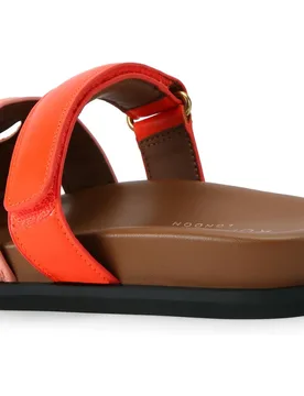 Sandalias planas de mujer Eagle Cut Out de ante con detalle en tira - Kurt Geiger - FashionsVida