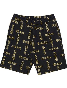 Pantalone Corto Uomo Wavy Jacquard Short Black