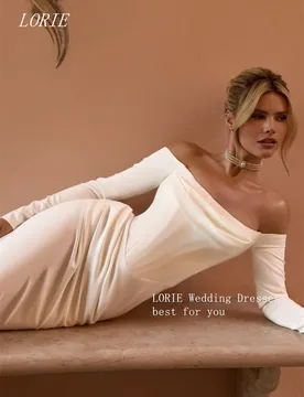 LORIE Luxury Mermaid vestidos de novia Dresses Full Sleeve Bridal Gowns Smooth Backless Wedding Dress Customized 2026 - Aliexpress - FashionsVida