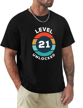 Level 21 Unlocked T-Shirt Stylish Print Short Sleeve Tee - Aliexpress - FashionsVida