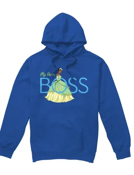 Unisex The Princess & The Frog My Own Boss With Tiana Hoodie Royal Size: Small - Royal - Size: S - Disney - FashionsVida
