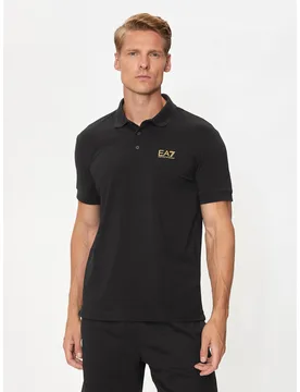 Poloshirt 8NPF14 PJVQZ 0208 Schwarz Regular Fit S male - EA7 Emporio Armani - FashionsVida