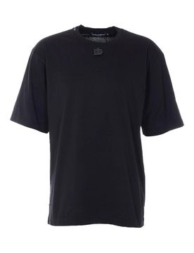 T-shirt con logo applicato