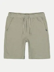 Jersey Shorts mit Gummibund Beige M