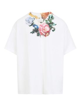 T-shirt con stampa floreale