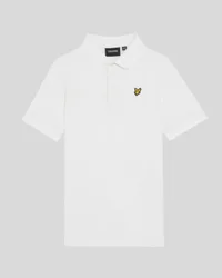 Boys' Cotton Polo Shirt in White