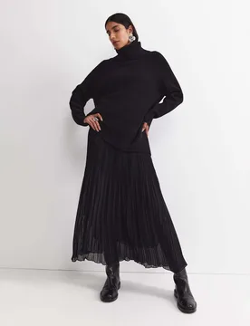 Pleated Midi Skirt Black female - Sportscraft - FashionsVida