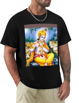 Lord Shri Krishna T-Shirt Cool Feeling Summer Tee Shirt - Aliexpress - FashionsVida