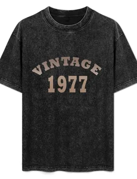 Vintage 1977 birthday T-Shirt Fashion Pattern Printed Tee Shirt - Aliexpress - FashionsVida