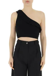 VICOLO Top monospalla NERO UNI